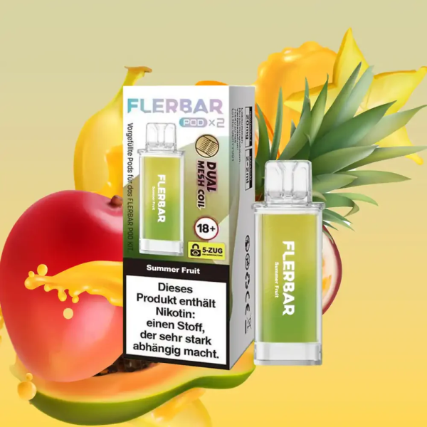 Flerbar Pods - Summer Fruit - 20mg Nikotin - 2er Pack