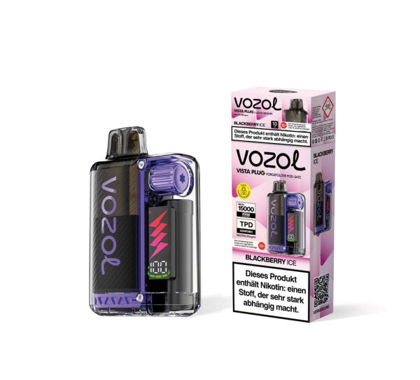 Vozol Vista Plug Starterkit - Blackberry Ice - 20mg Nikotin