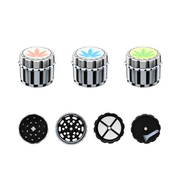 Atomic Metall Grinder 40mm Leaf Glow in the dark