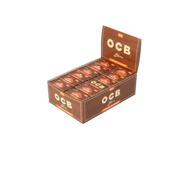 OCB Virgin Rolls Slim unbleached