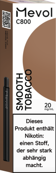 Mevol C800 - Smooth Tobacco - 20mg Nikotingehalt