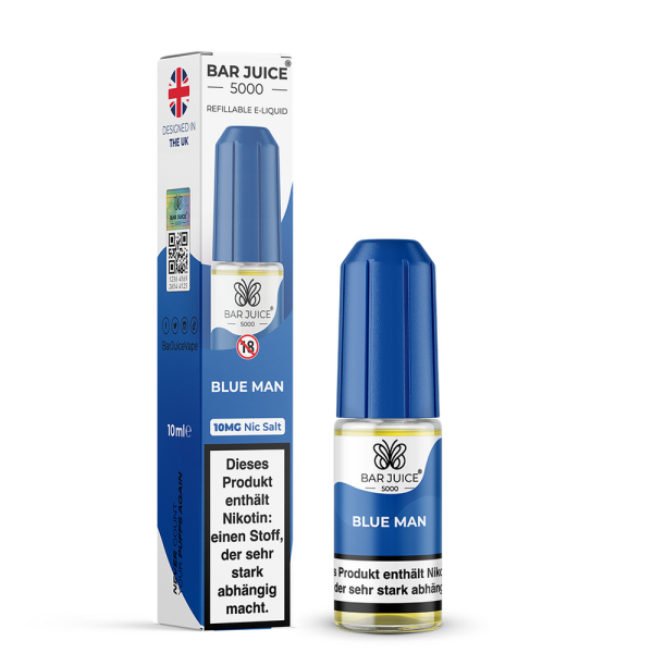 Bar Juice 5000 Nikotinsalz Liquid 10 ml Blue Man