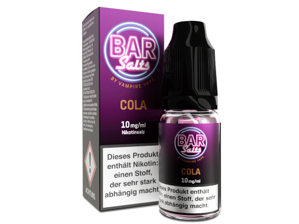 Vampire Vape - Bar Salts - Cola Nikotinsalz Liquid 10 ml