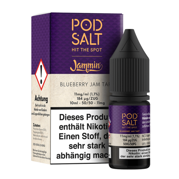 Pod Salt Fusion - Blueberry Jam Tart - Nikotinsalz Liquid