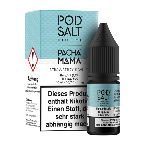 Pod Salt Fusion - Strawberry Kiwi Ice - Nikotinsalz Liquid