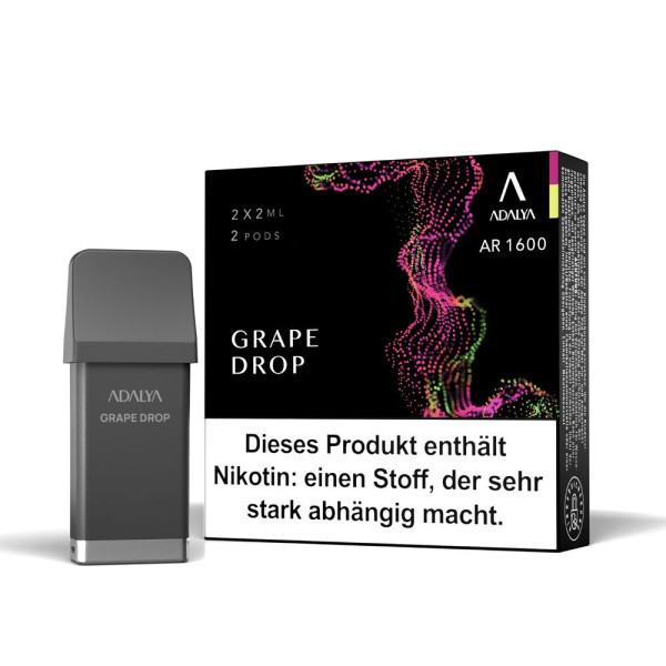 Adalya AR 1600 Pods - Grape Drop - 12mg Nikotingehalt