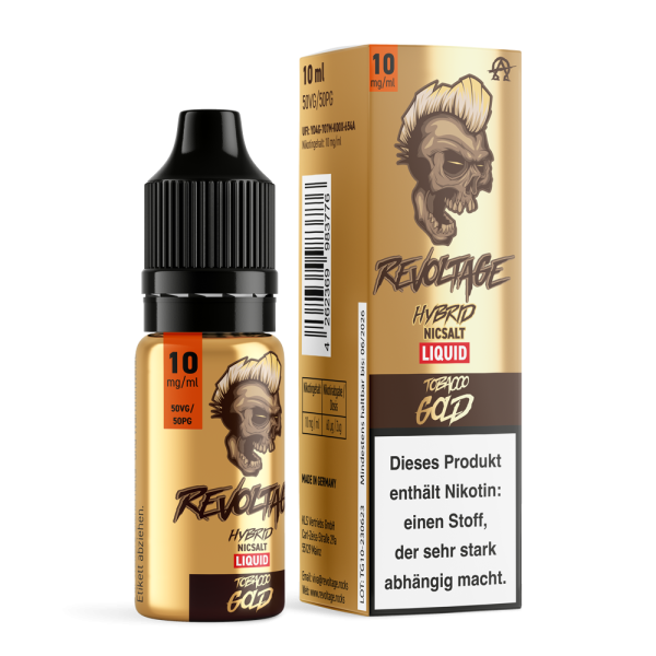 Revoltage - Tobacco Gold - 10ml Nikotinsalz Liquid