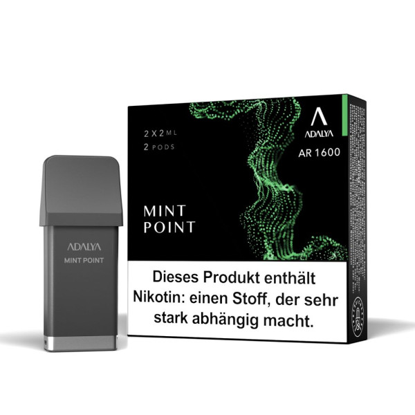 Adalya AR 1600 Pods - Mint Point - 12mg Nikotingehalt