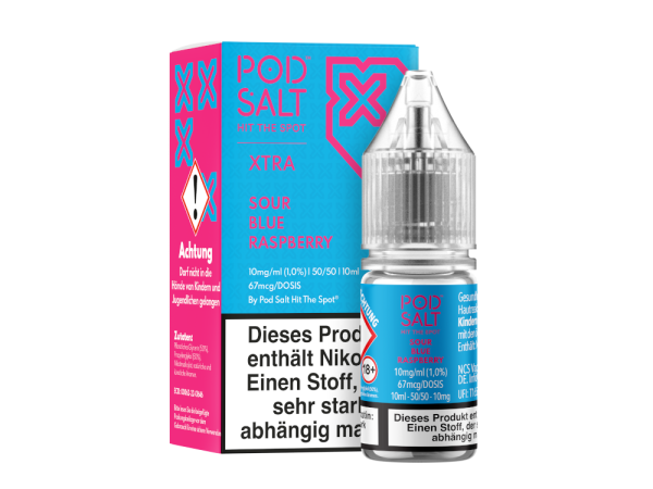 Pod Salt XTRA - Sour Blue Raspberry - Nikotinsalz Liquid