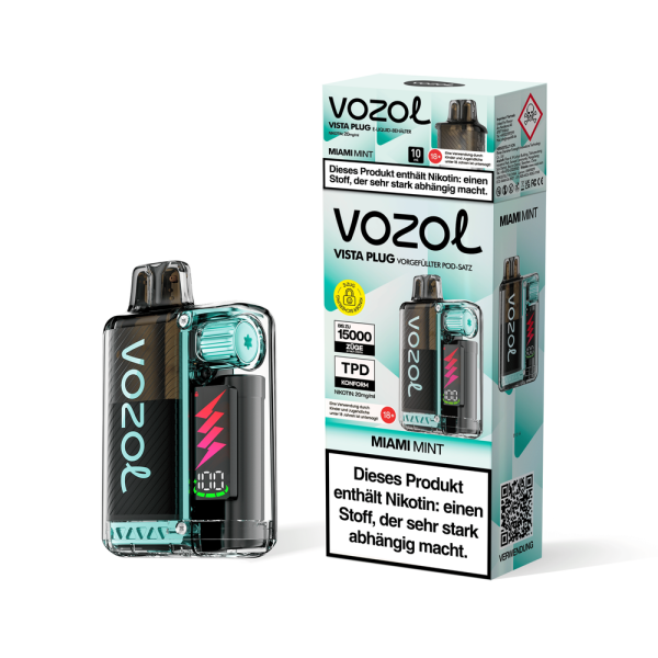 Vozol Vista Plug Starterkit - Miami Mint - 20mg Nikotin