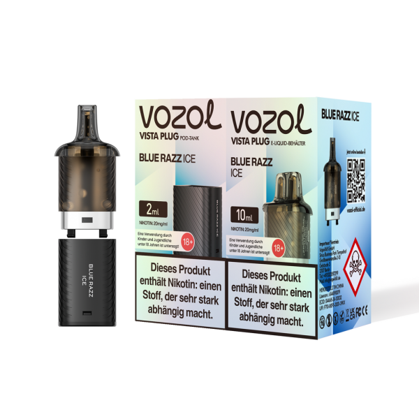 Vozol Vista Plug Pod - Blue Razz Ice - 20mg Nikotin