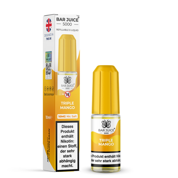 Bar Juice 5000 Nikotinsalz Liquid 10 ml Triple Mango