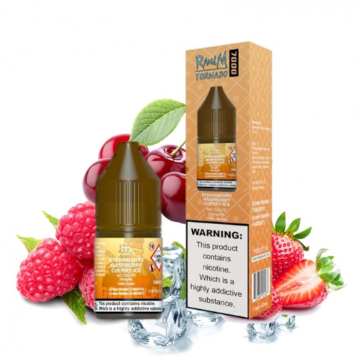 RandM Liquid - Strawberry Raspberry Cherry Ice - 10ml - 20mg Nikotin