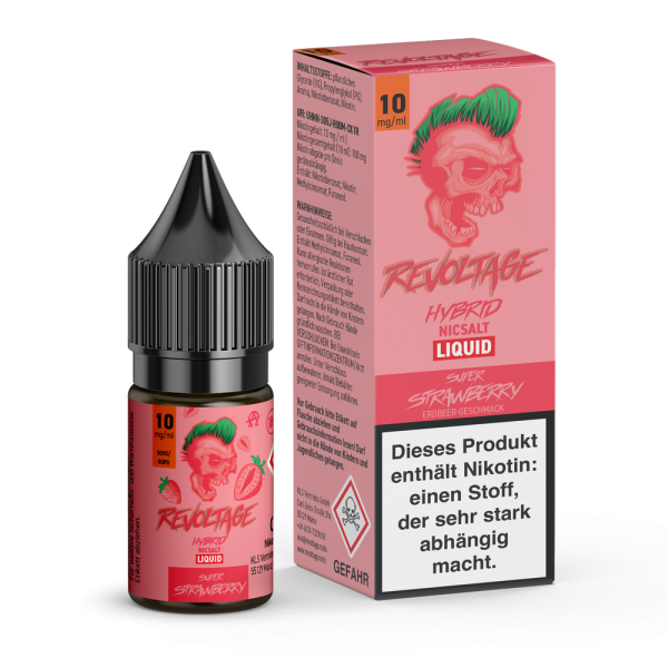 Revoltage - Super Strawberry - 10ml Nikotinsalz Liquid