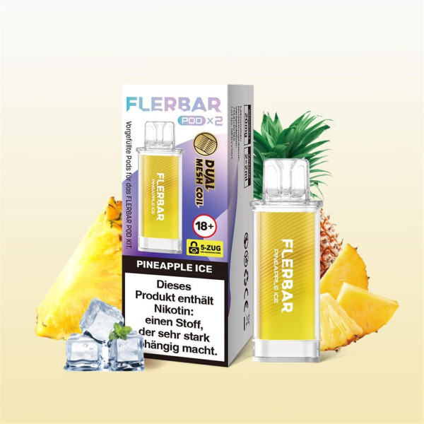 Flerbar Pods - Pineapple Ice - 20mg Nikotin - 2er Pack