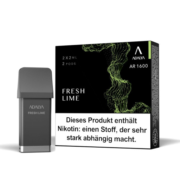 Adalya AR 1600 Pods - Fresh Lime - 12mg Nikotingehalt