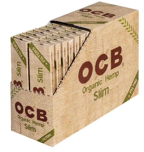 OCB Organic Hemp Slim+Tips, 32 Blatt