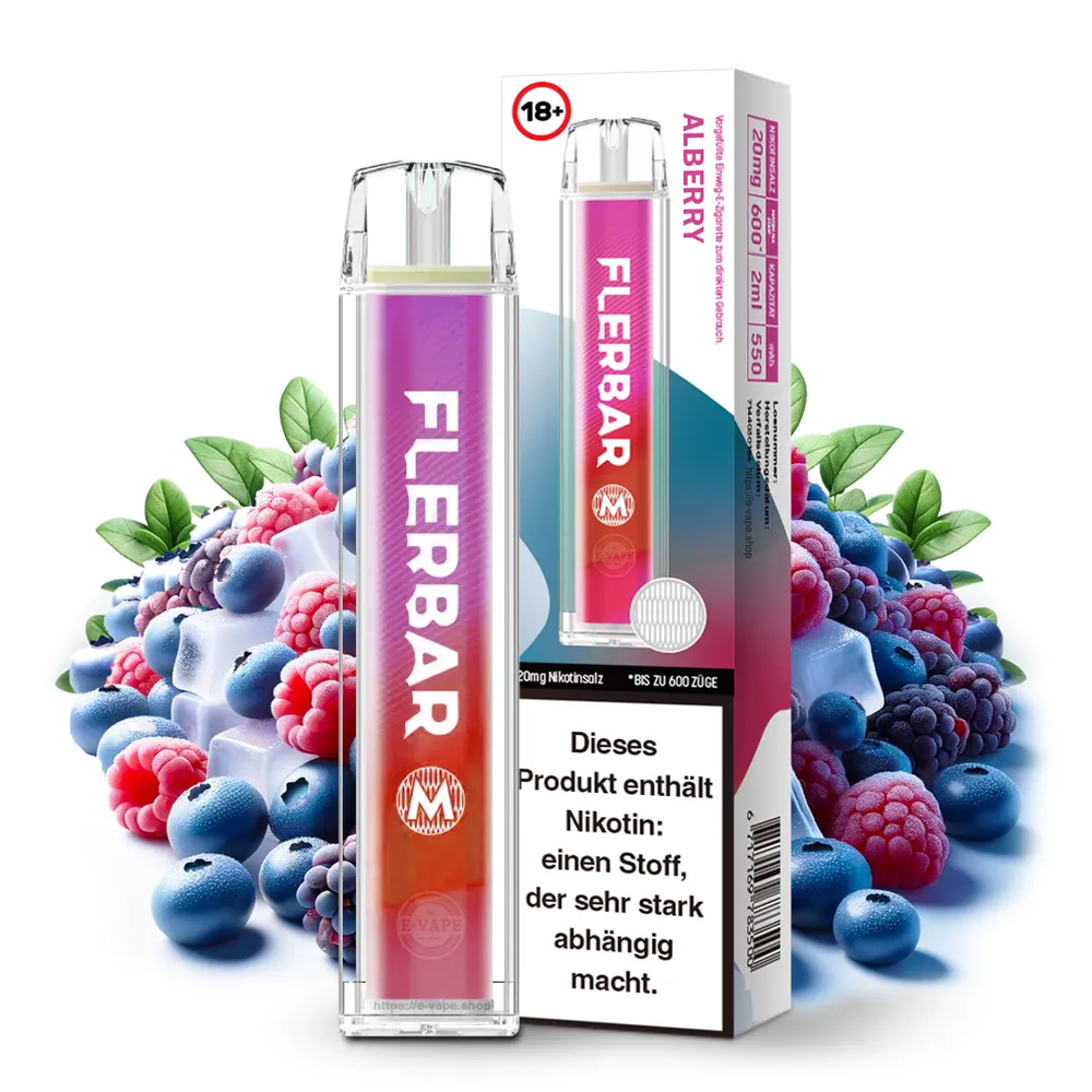 Flerbar M – Alberry 20mg Nikotin | 24vapestore.de