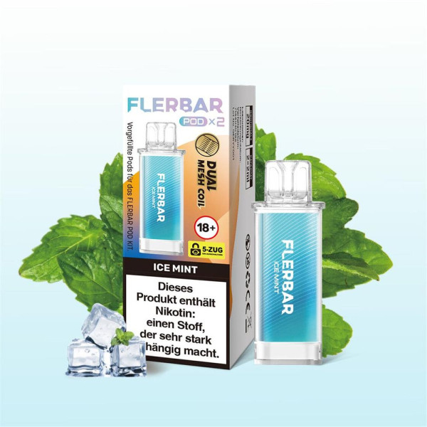 Flerbar Pods - Ice Mint - 20mg Nikotin - 2er Pack