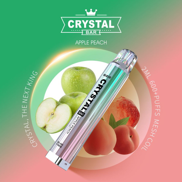 SKE Crystal Bar 600 Apple Peach 2% Nikotin