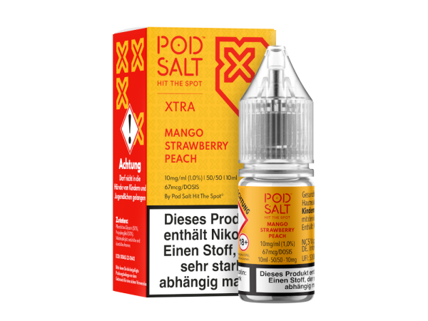 Pod Salt XTRA - Mango Strawberry Peach - Nikotinsalz Liquid