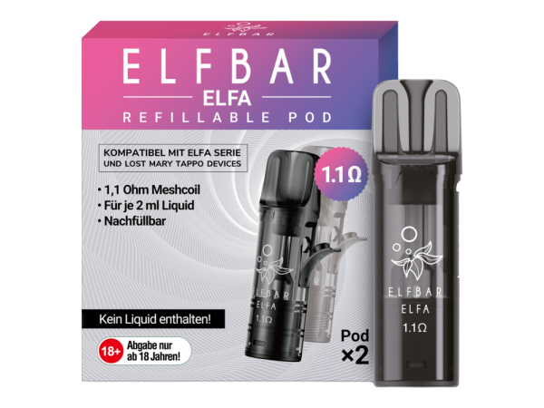 ELFBAR ELFA Refillable Pod 2er Pack (Leer Pod)