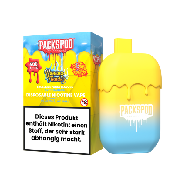 Packspod - Banana Flambe - 20mg Nikotin