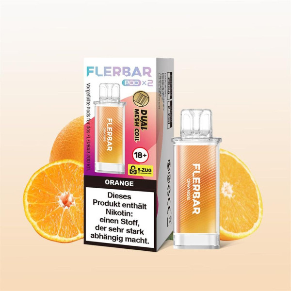 Flerbar Pods - Orange - 20mg Nikotin - 2er Pack