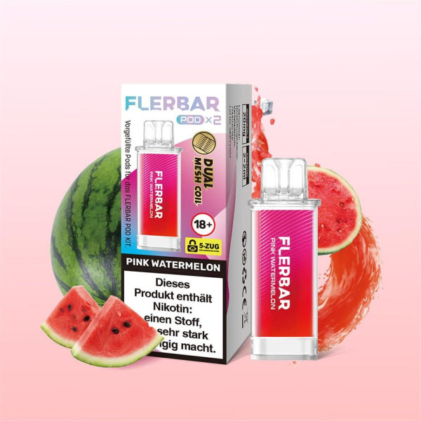 Flerbar Pods - Pink Watermelon - 20mg Nikotin - 2er Pack