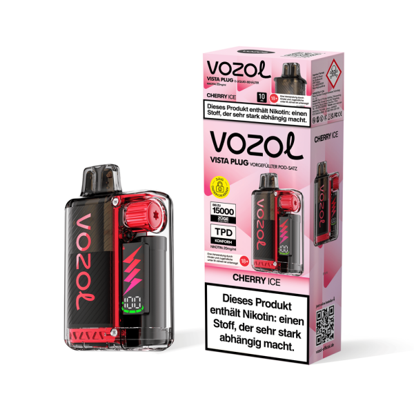 Vozol Vista Plug Starterkit - Cherry Ice - 20mg Nikotin