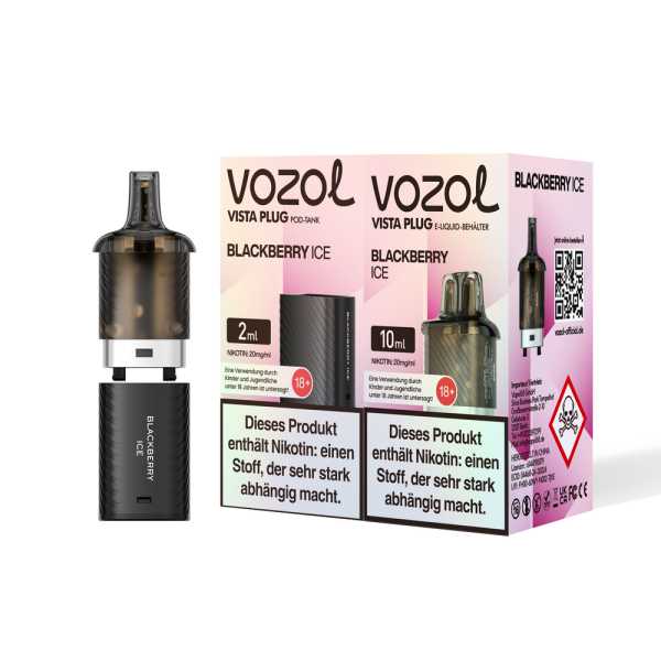 Vozol Vista Plug Pod - Blackberry Ice - 20mg Nikotin