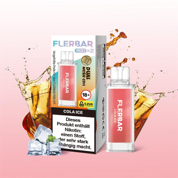 Flerbar Pods - Cola Ice - 20mg Nikotin - 2er Pack