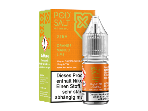 Pod Salt XTRA - Orange Mango Lime - Nikotinsalz Liquid