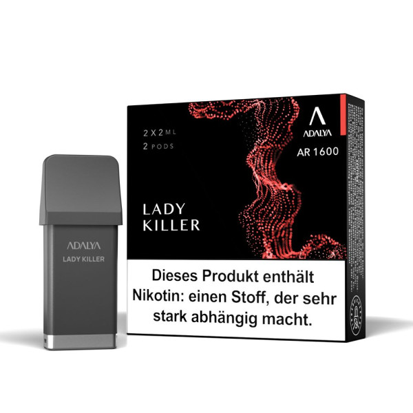 Adalya AR 1600 Pods - Lady Killer - 12mg Nikotingehalt