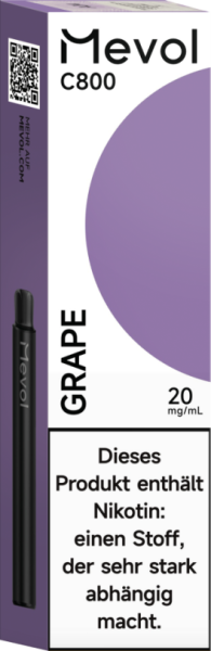 Mevol C800 - Grape - 20mg Nikotingehalt