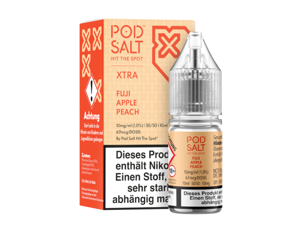 Pod Salt XTRA - Fuji Apple Peach - Nikotinsalz Liquid