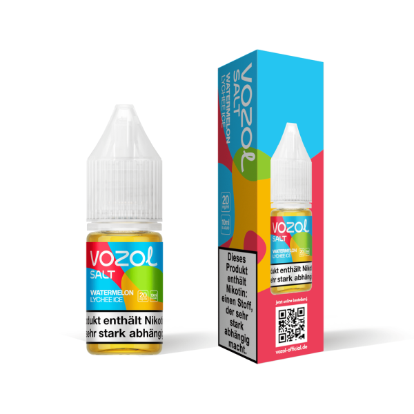 Vozol Liquid - Watermelon Lychee Ice - 10ml Nikotinsalzliquid