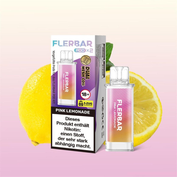 Flerbar Pods - Pink Lemonade - 20mg Nikotin - 2er Pack