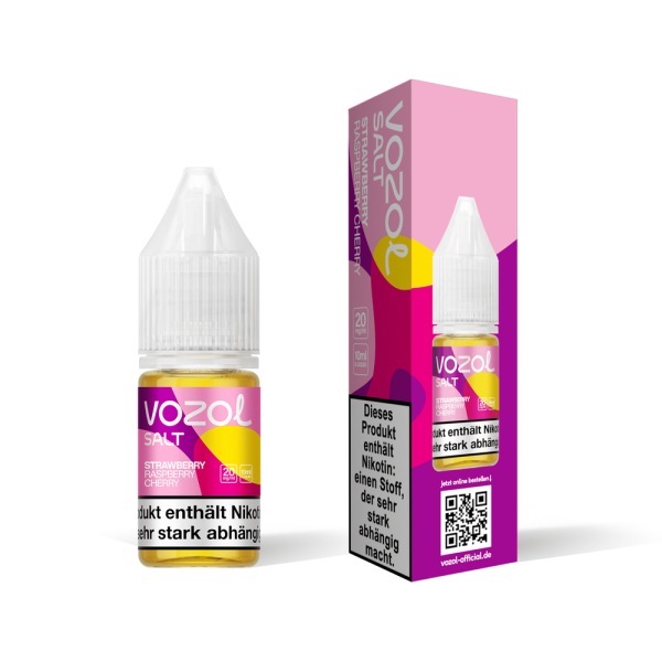 Vozol Liquid - Strawberry Raspberry Cherry - 10ml Nikotinsalzliquid