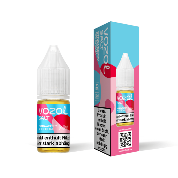 Vozol Liquid - Strawberry Ice Cream - 10ml Nikotinsalzliquid