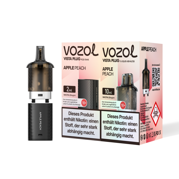 Vozol Vista Plug Pod - Apple Peach - 20mg Nikotin