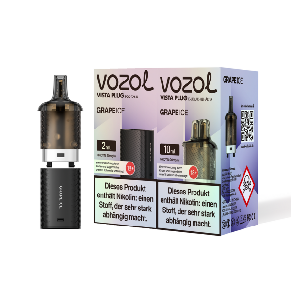 Vozol Vista Plug Pod - Grape Ice - 20mg Nikotin