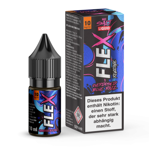 Revoltage Flex Overdosed - Blue Razz - Nikotinsalz Liquid